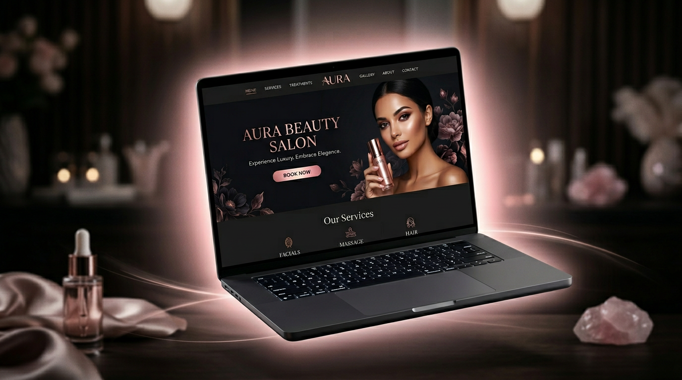 Сайт салона красоты — макет