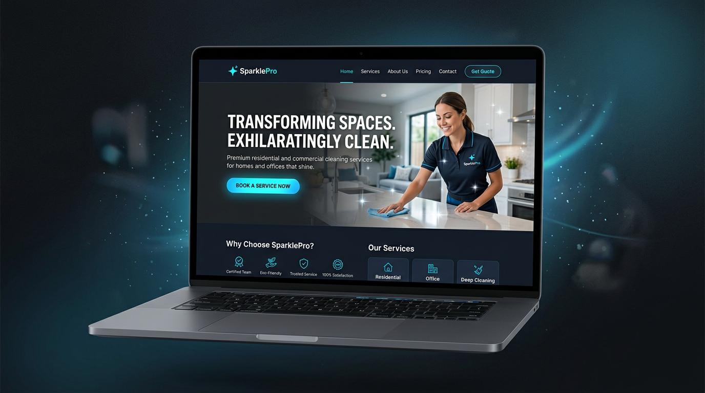 Сайт клининговой компании — макет