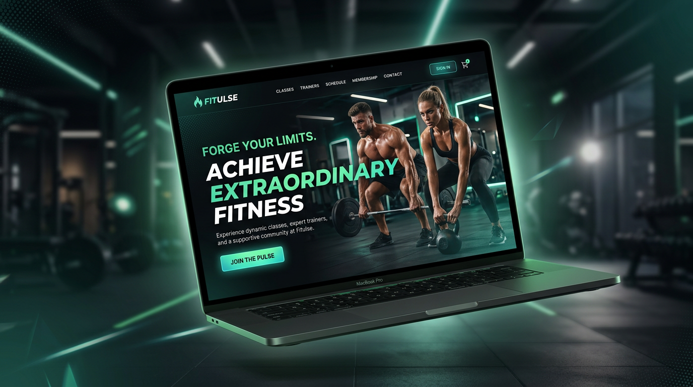 Сайт фитнес-студии — макет